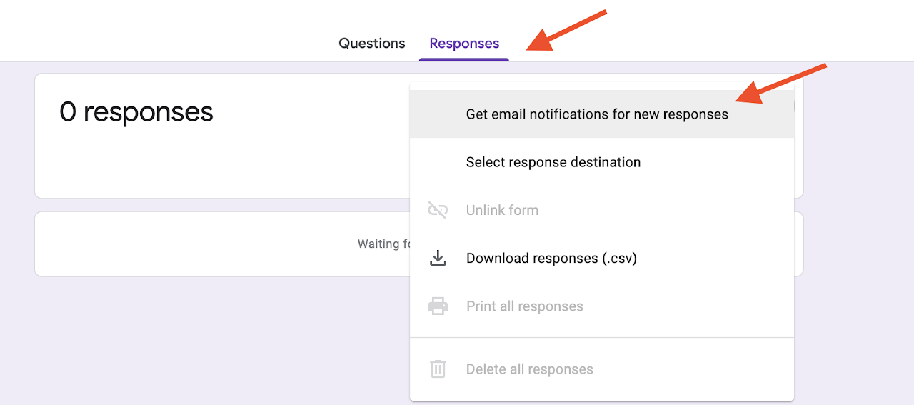 Enable Email Notifications